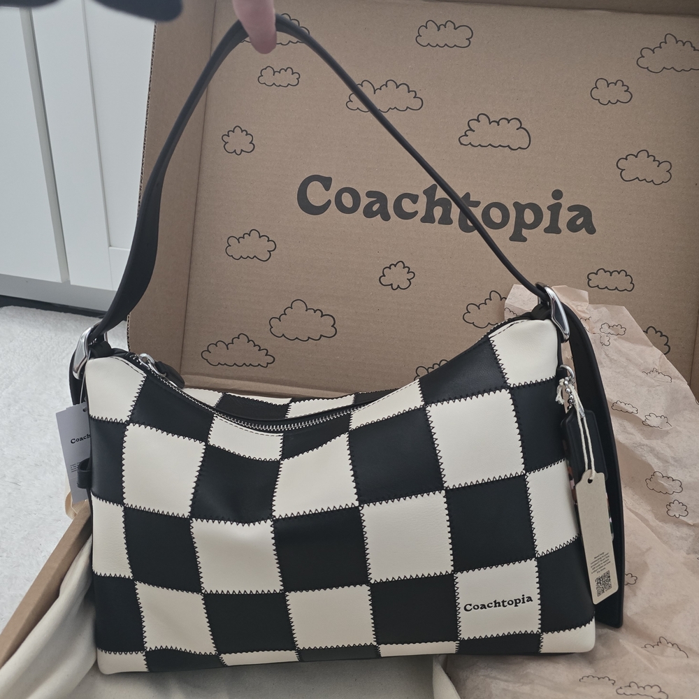 Coach Alter/Ego Slouchy Shoulder Bag Black/Chalk